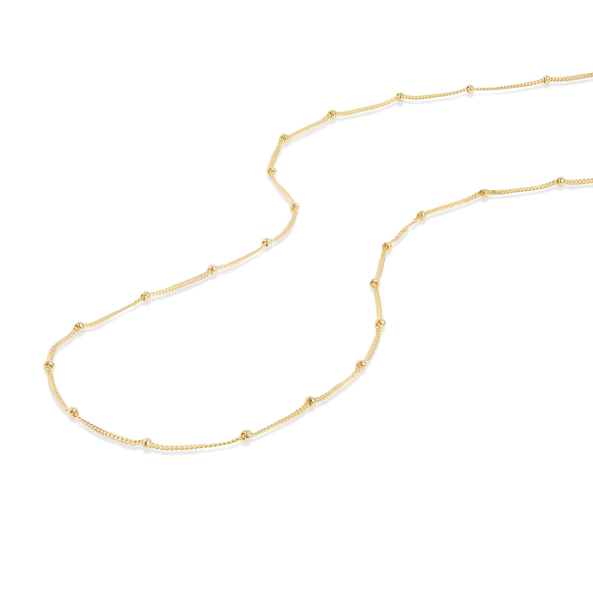 14k Gold Eros Satellite Chain Necklace