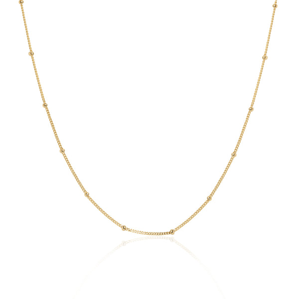 14k Gold Eros Satellite Chain Necklace