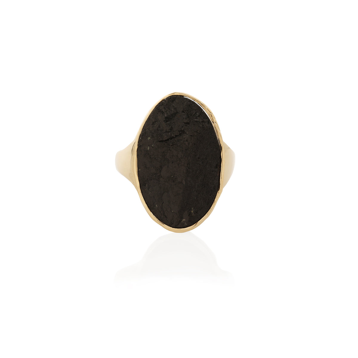 Black Tourmaline Amulet Ring XIII