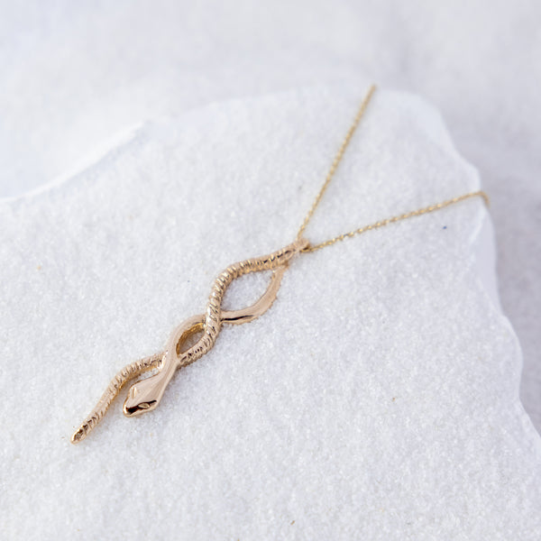 Mini Serpent Necklace Gold