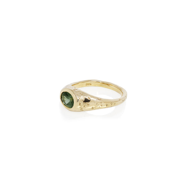 Green Tourmaline Signet IV