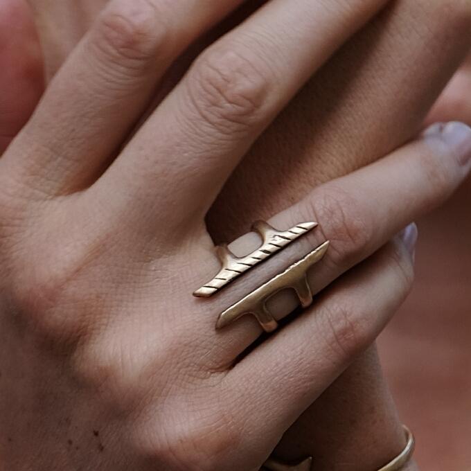 Akash Shield Ring - Catori Ethically Made | Life by Life Catori Jewelry