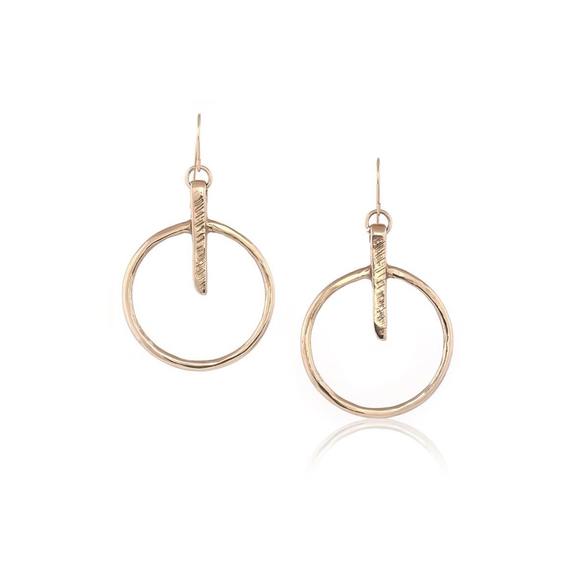 New Simple Round Circle Hoop Earrings Plated Gold Earrings For Women And  Girls Fancy And Trendy Party Wear Jewelry| Stevvex.com